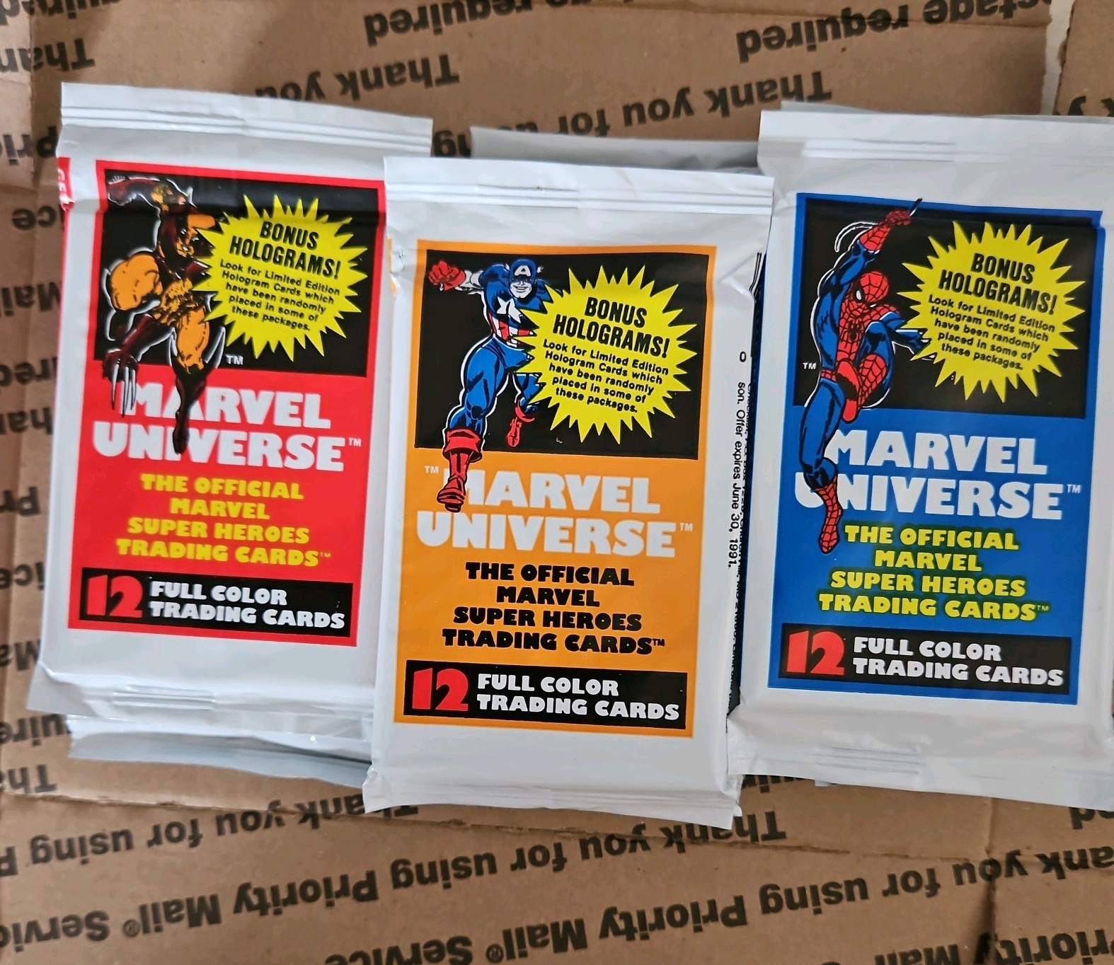 1990 Marvel Universe Sealed Packs  specifically for vgini79
