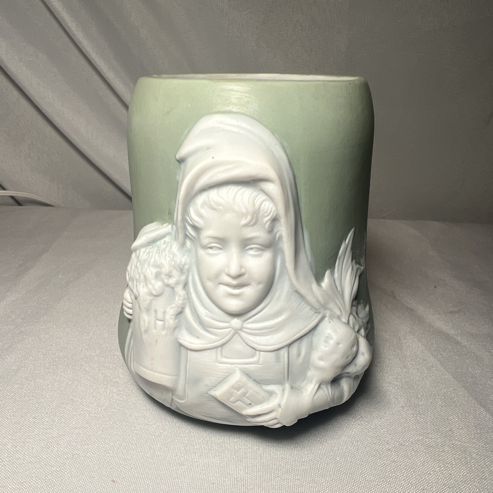 Rare Vintage German Jasperware Shaving Cocoa Mug Munich Child 
