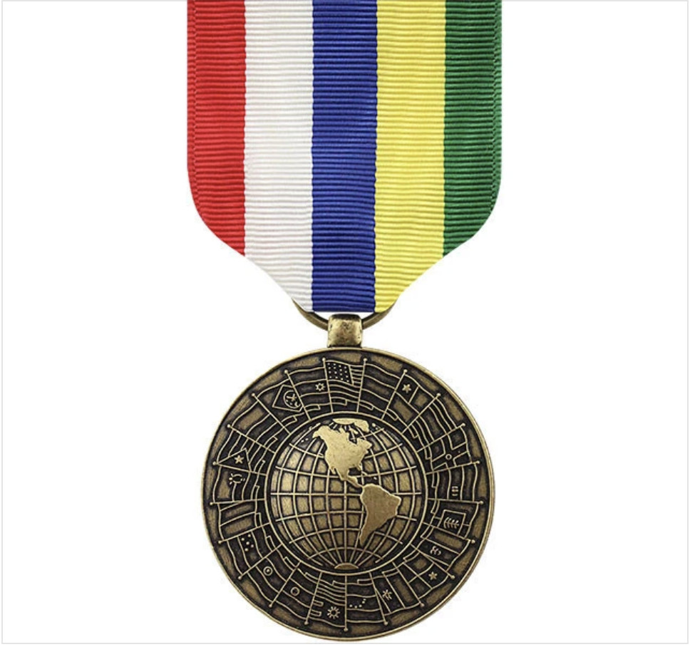 GENUINE U.S. FULL SIZE MEDAL: INTER AMERICAN DEFENSE BOARD