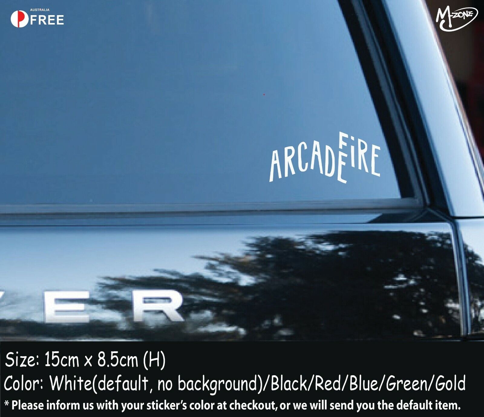 Arcade Fire Stickers Reflective Car Decals Stickers Rock Band  Best Gifts