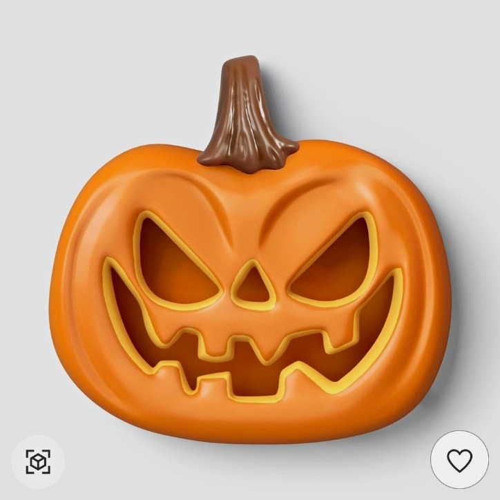 Hyde and EEK Boutique LED Lit Halloween Wall Mounted Plastic Jack-O-Lantern