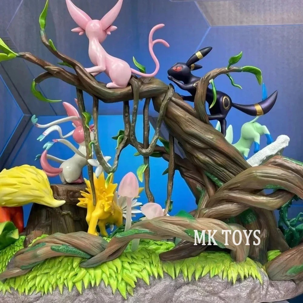 EEVEE FAMILY Figure Painted Statue Anime PVC Model Collectibles Boxed Gift Toys