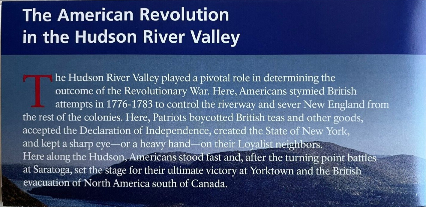AMERICAN REVOLUTION/HUDSON RIVER VALLEY   NATIONAL PARK SERVICE UNIGRID BROCHURE