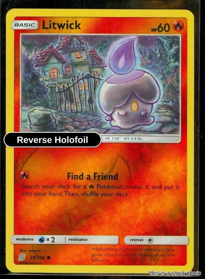 Litwick (28) : SM11 Reverse Holofoil - 28/236 Near Mint