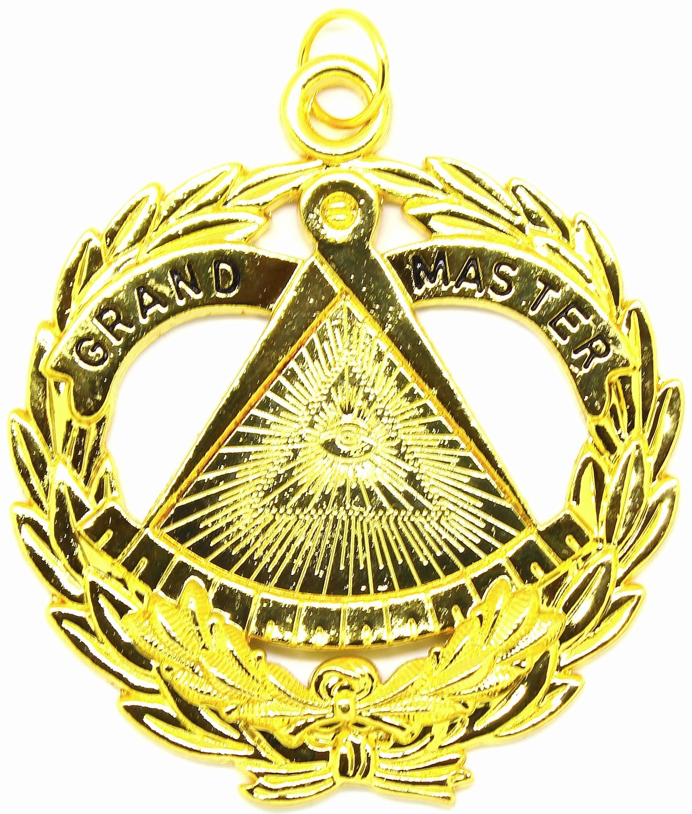 Masonic Collar Jewel Grand Master Gold Freemason Mason DMP-100G