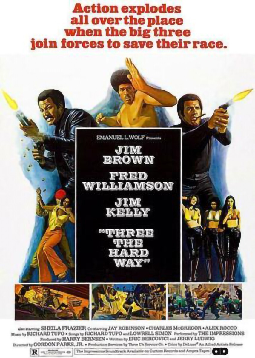 1974 Three The Hard Way Movie Poster Metal Fridge Magnet 3x4 8442
