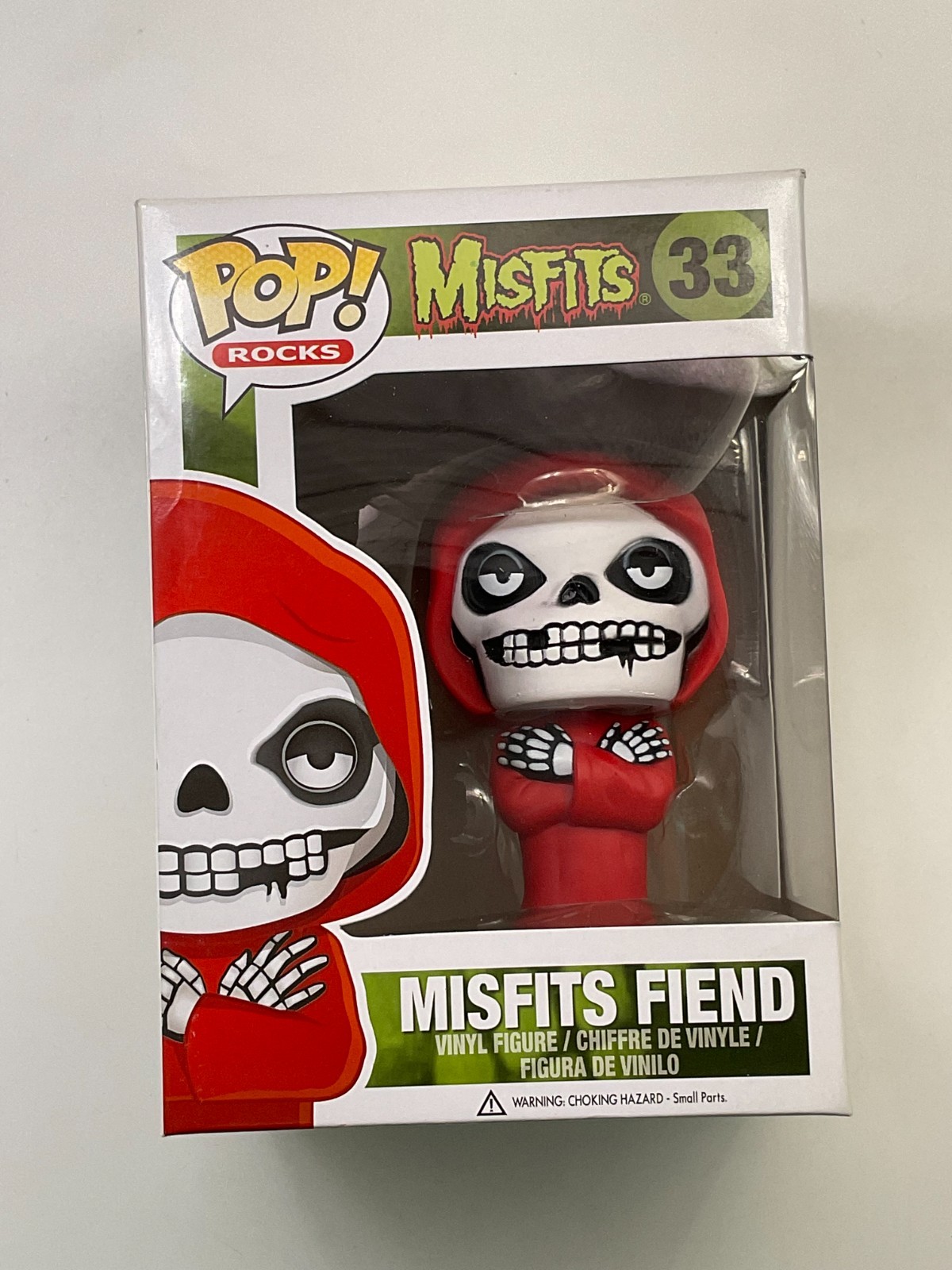 Funko Pop Rocks: Misfits Fiend #33 Vinyl Figure + HARD STACK F1