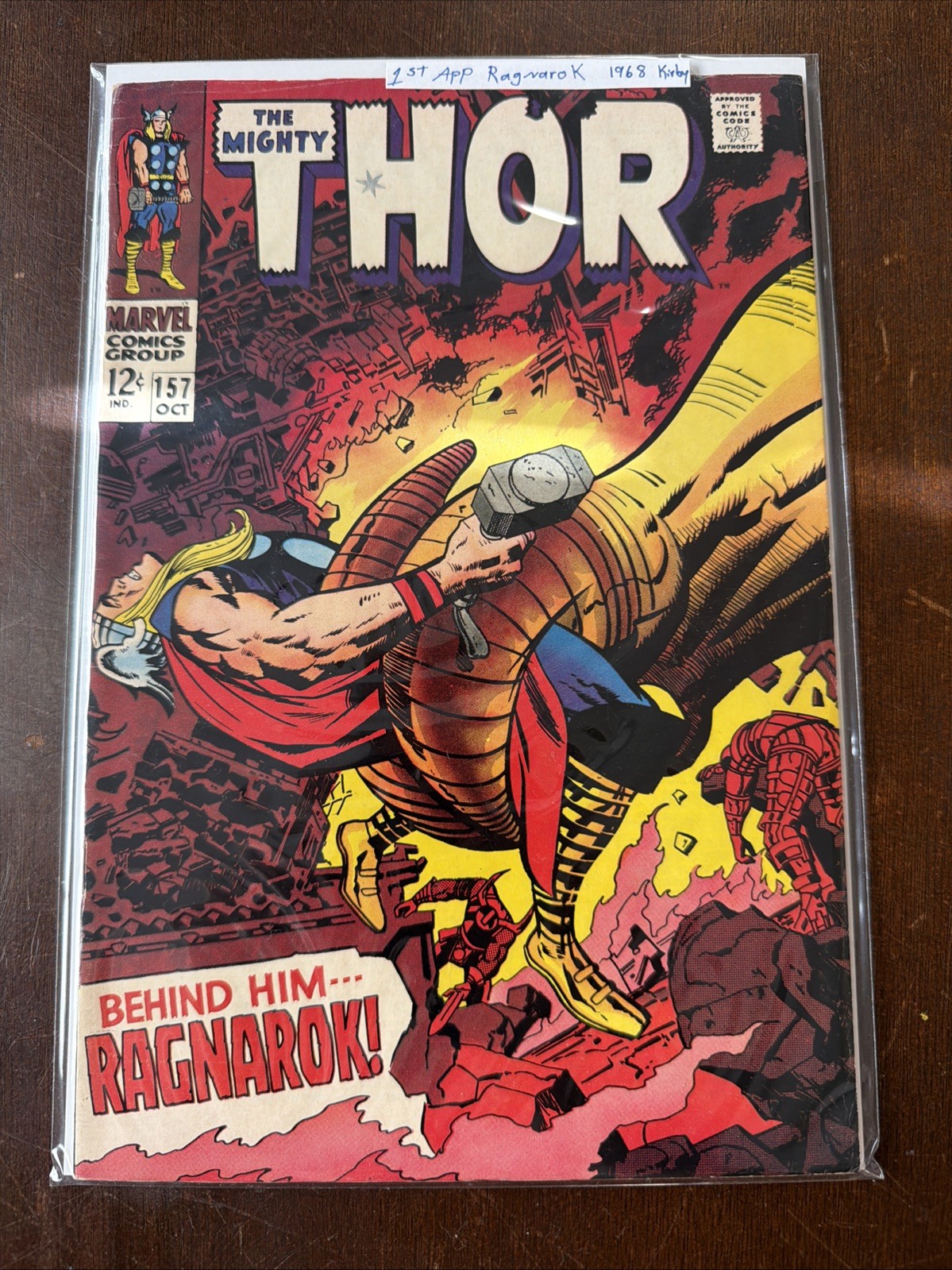 The Mighty Thor #157 Marvel Comics 1968 Behind Him... Ragnarok Stan Lee Kirby