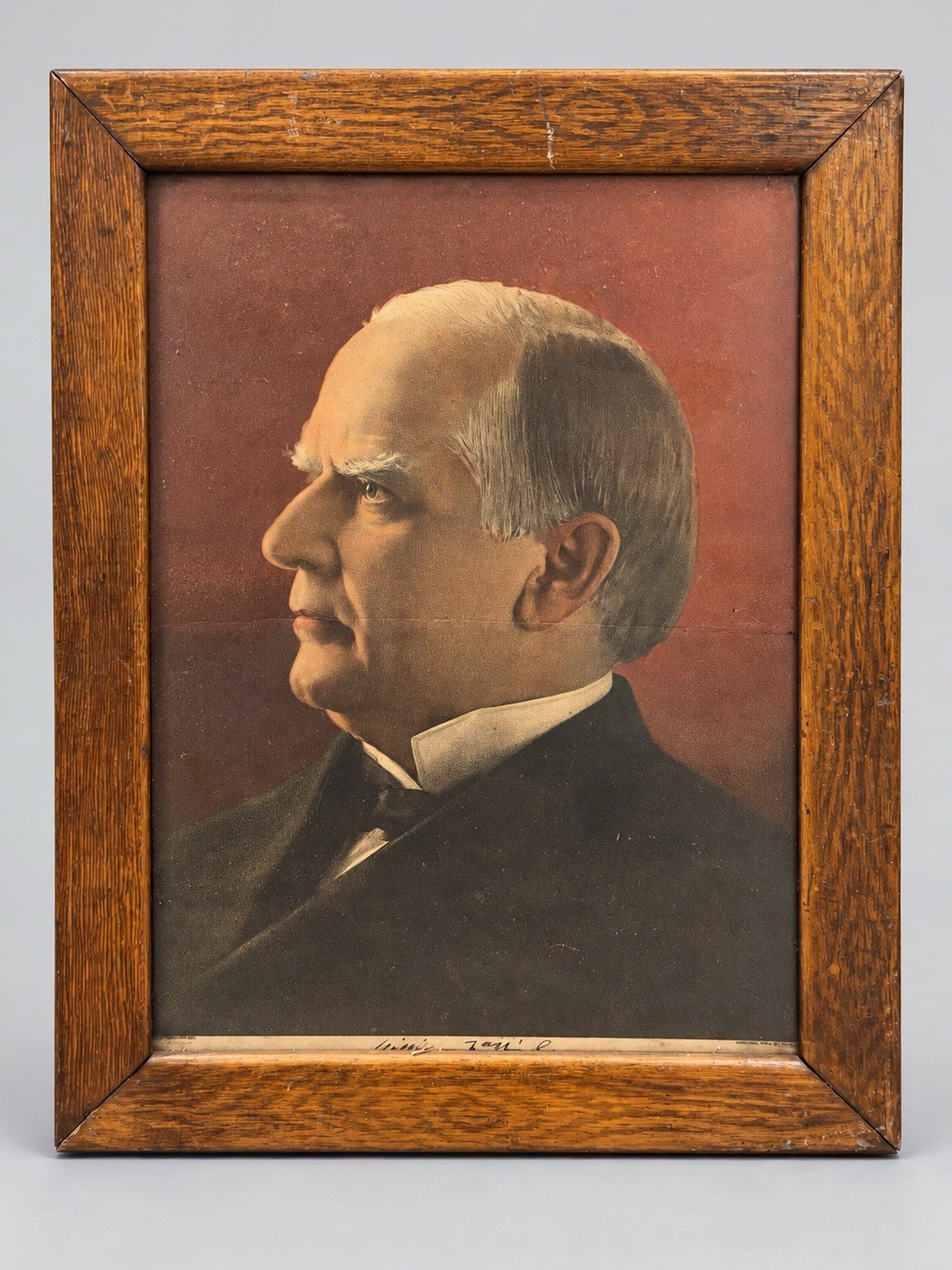Antique 1900 President William McKinley Portrait Print Framed 17x23