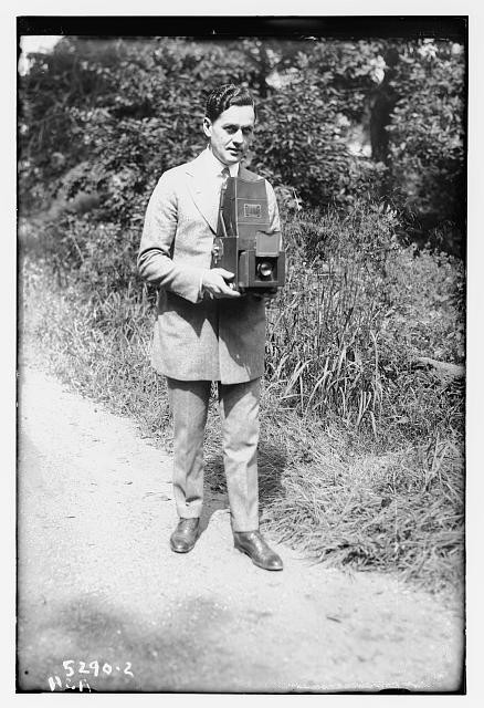 Photo:Actor Sam Ash Holding Camera c1915 1920