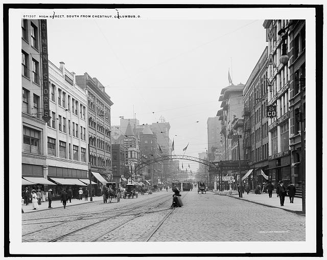 Photo:High Street south from Chestnut [Street], Columbus, Ohio