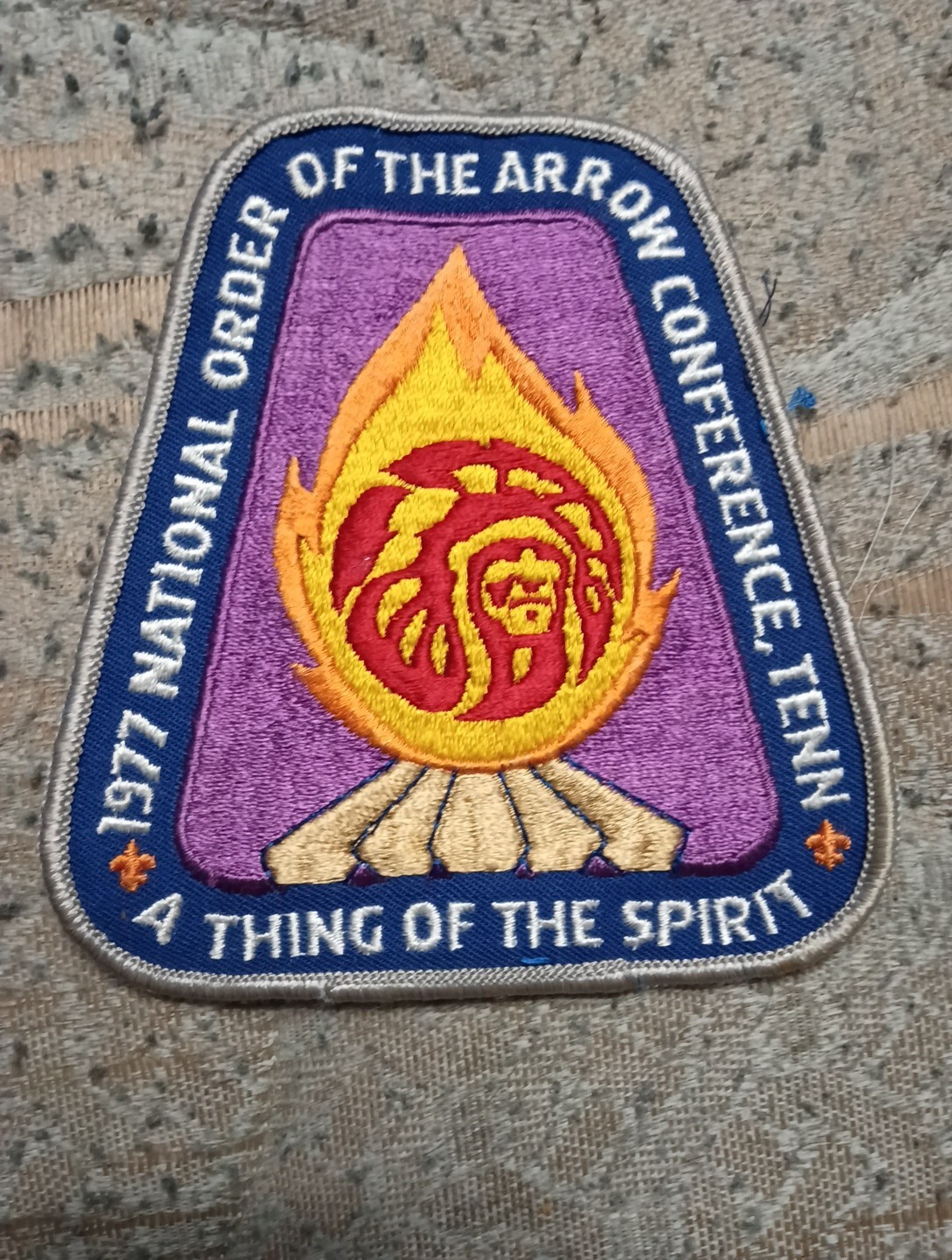 Boy Scout 1977 NOAC National Order Of The Arrow Conference Jacket Patch