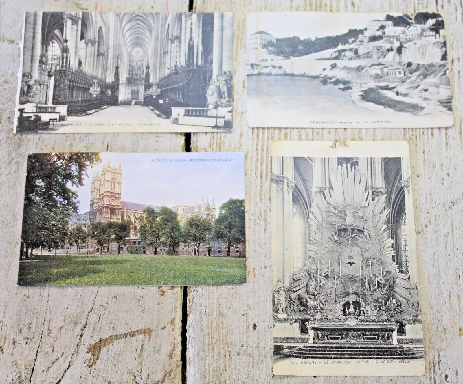 Vintage Antique Mixed Postcard Lot France England Etc C1910s - 1930s WW1 Estate