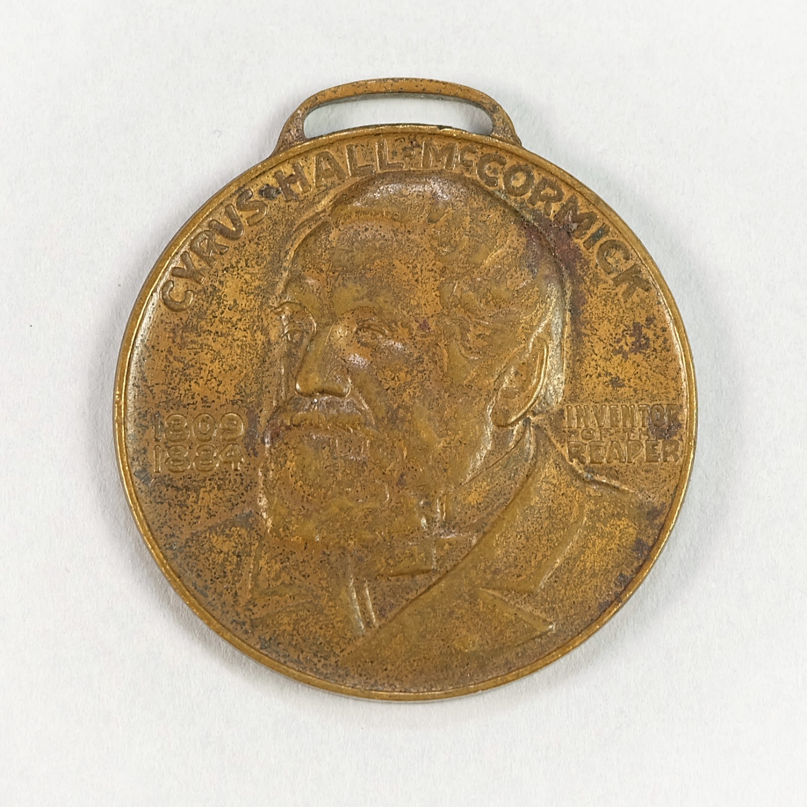 1931 International Harvester Advertising Vintage Brass Pocket Watch Fob