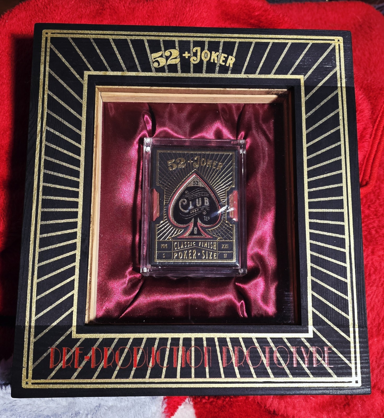 Stockholm17 52+Joker Pre-Production Prototype Deck Very Rare In Custom Frame