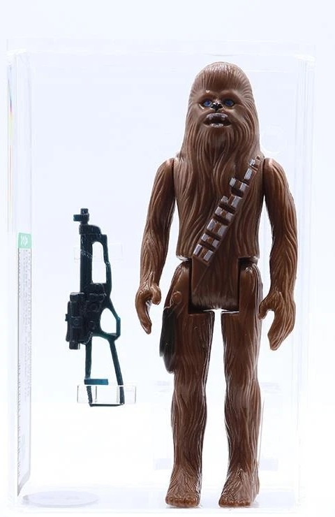 Chewbacca Chewy Bowcaster AFA 85 Vintage Kenner Graded Star Wars Action Figure