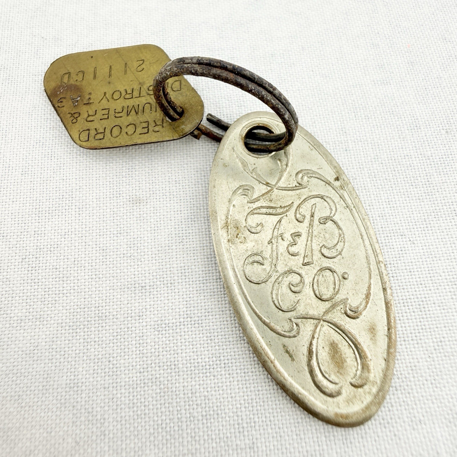 Vintage Famous & Barr Co Dept Store Key Fob & \