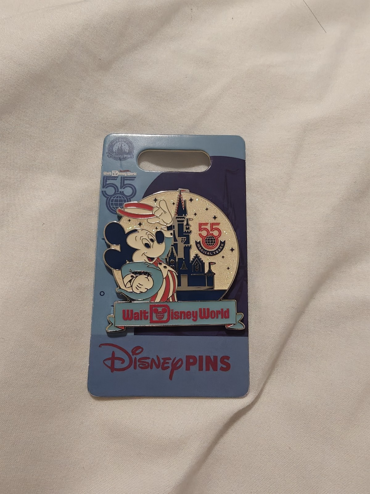 Disney Parks WDW 55th Anniversary Main Street Mickey Castle Pin 2026 NEW