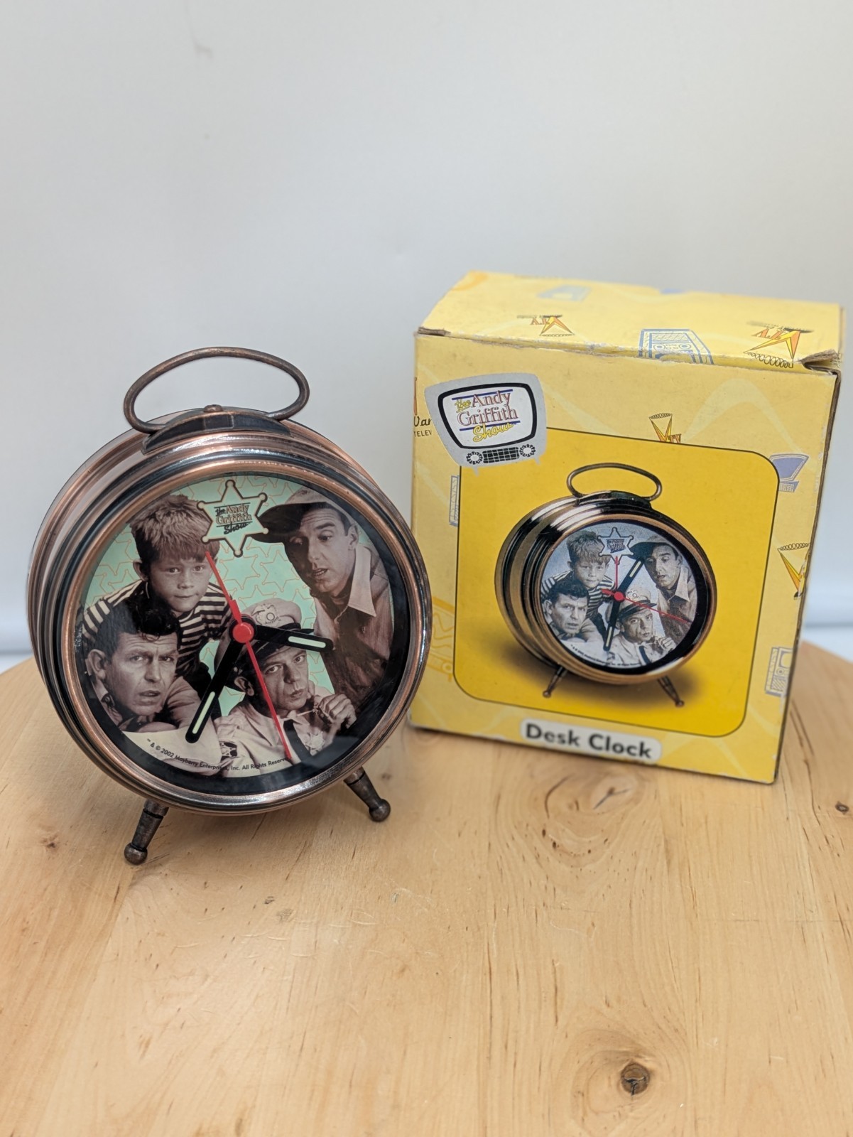vtg 2002 Andy Griffith Show Desk Clock by Vandor – Works w/ Original Box