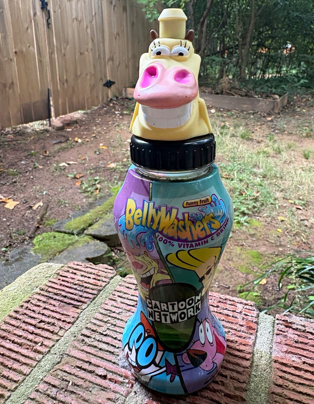 Vintage 2002 Cow and Chicken BellyWashers Sealed Full Bottle Cartoon Network Y2K