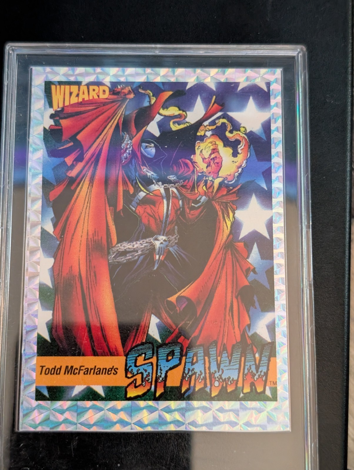 Spawn Rookie Card 1992 Wizard Prismatic Holofoil Todd McFarlane