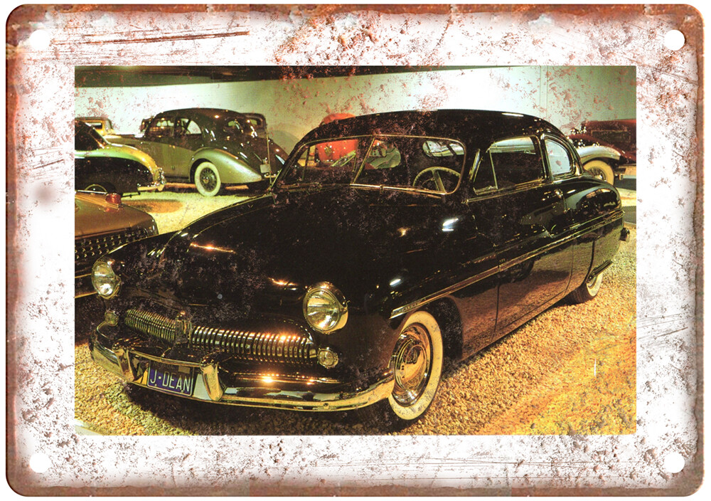 Vintage 1949 Mercury Six-Passenger Coupe Auto Ad Reproduction Metal Sign A11602