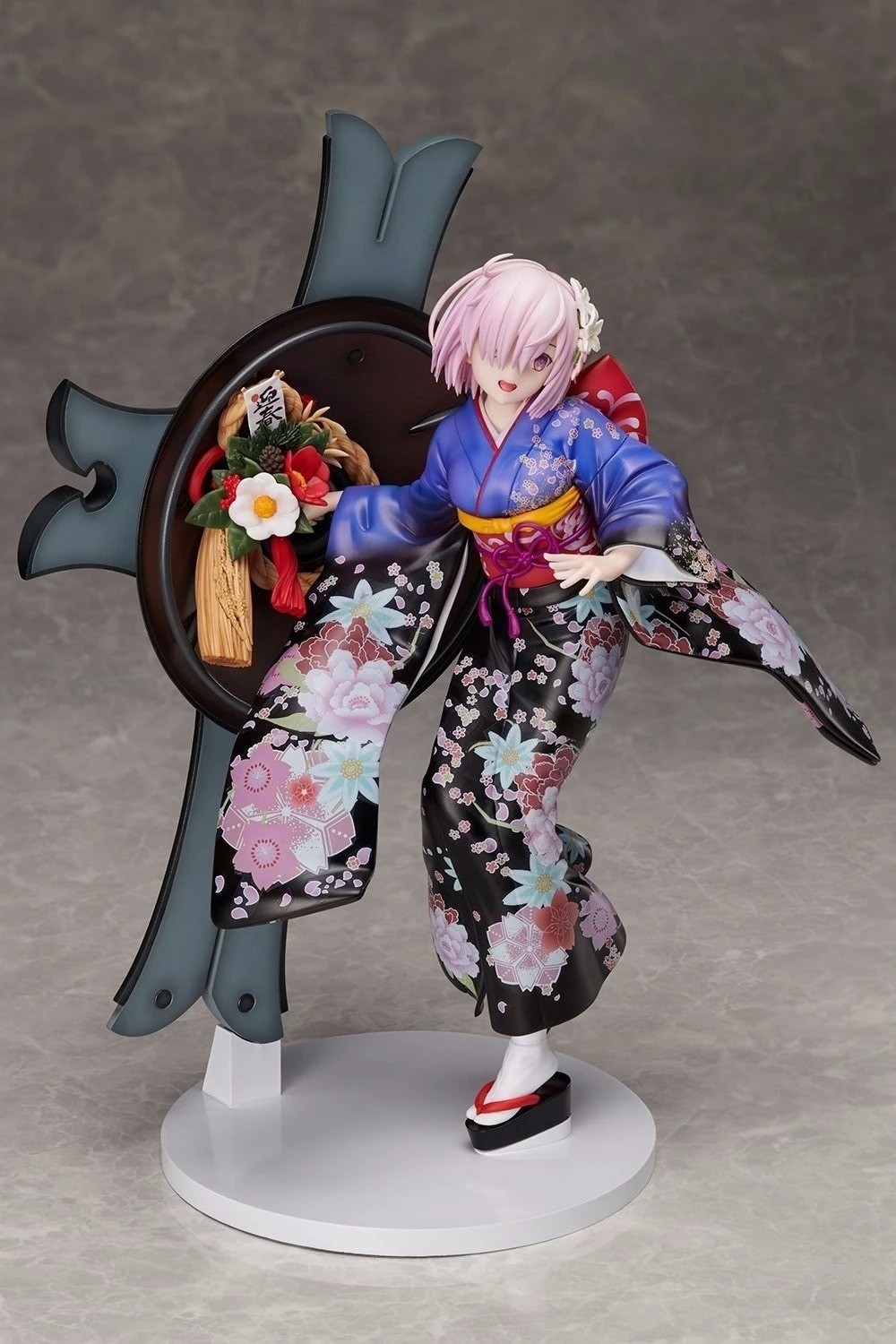 Fate Grand Order Mash Kyrielight 27cm 1/7 Kimono Dress Anime Figure Model Toy