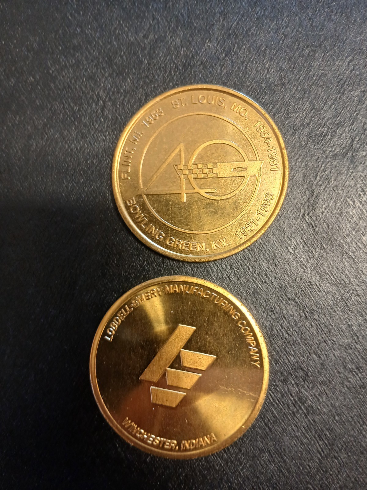 Lobdell-Emery Commemorative C4 Corvette Coins