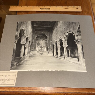 Vintage Italian Architecture Photo: San Pietro Church Toscanella Tuscania Italy