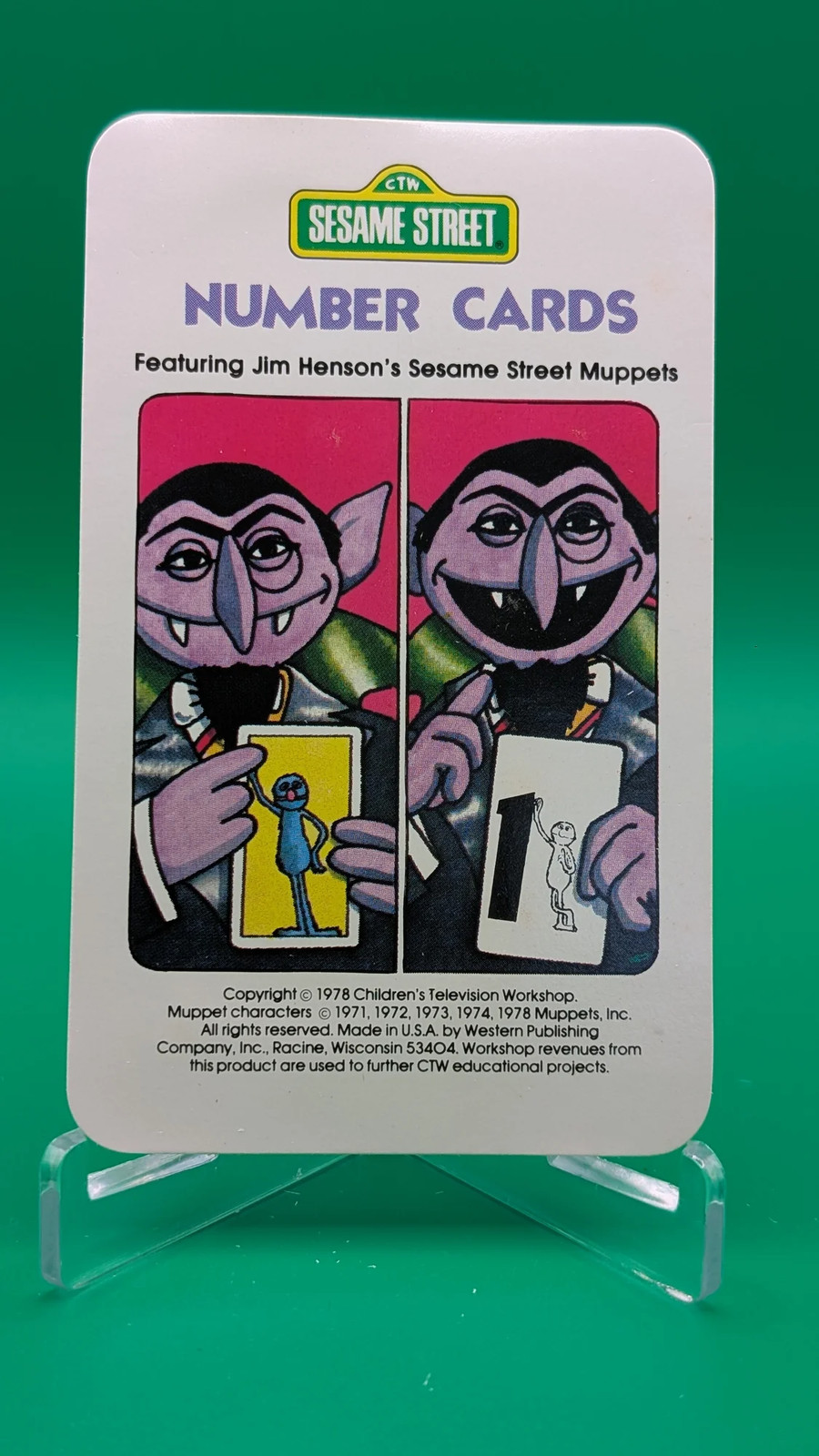 1978 Western Publishing Sesame Street Number Cards