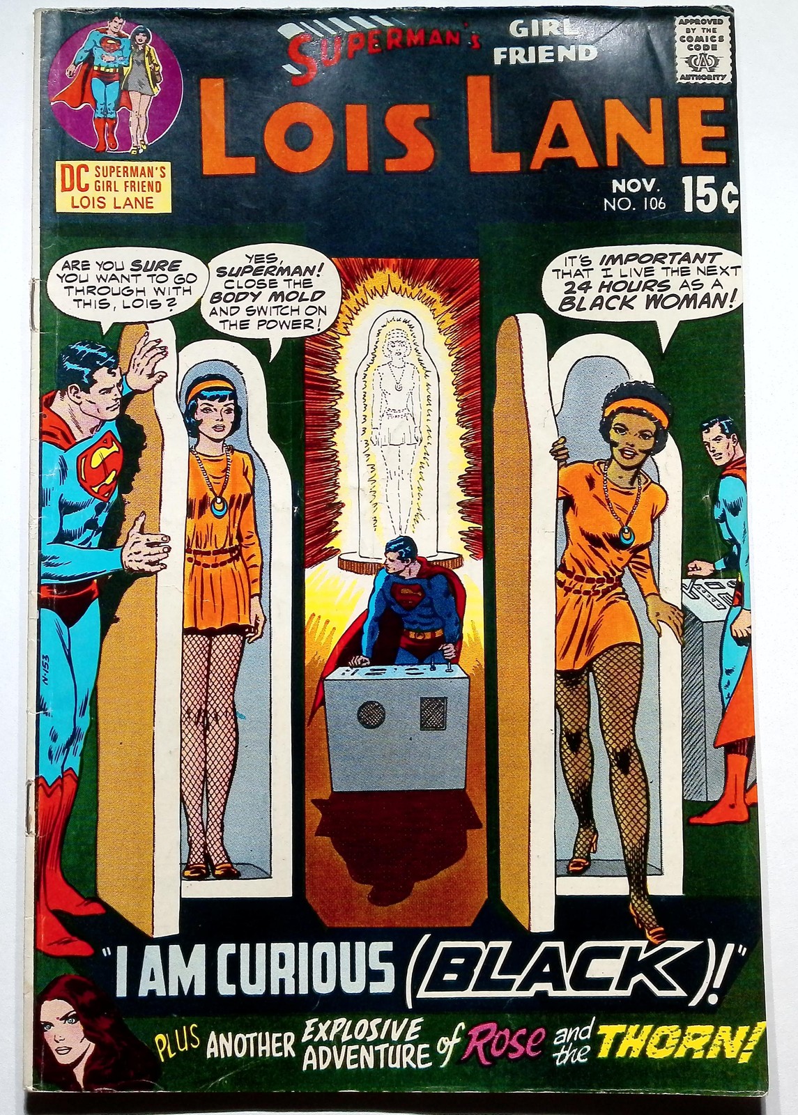 Superman's Girl Friend Lois Lane #106 1970 2nd App Rose Thorn DC Bronze VG/FN