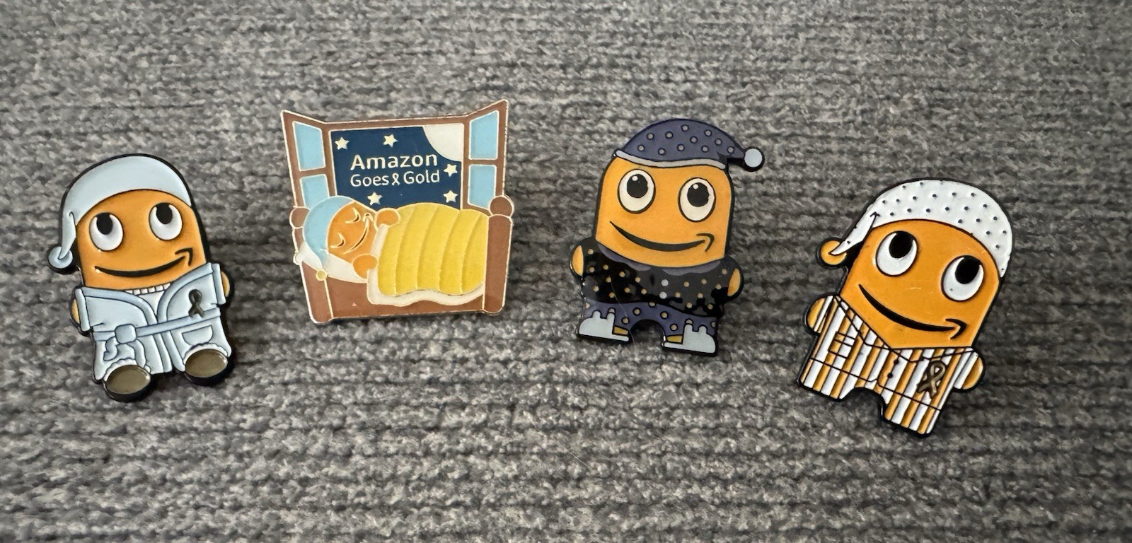 Amazon Employee Peccy Pin Childhood Cancer Awareness Goes Gold. Set Of 4