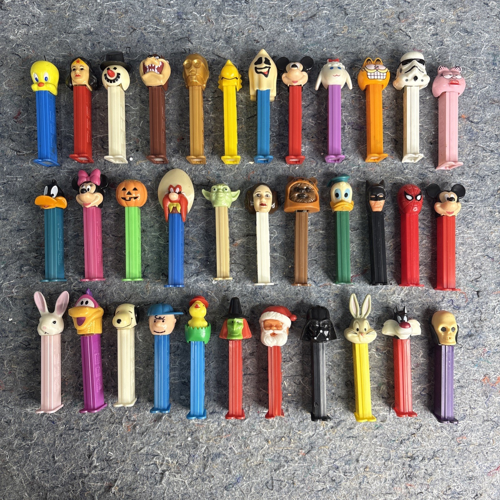 Vintage PEZ Dispensers Various Lot of 34 Hungary Slovenia China Yugoslavia