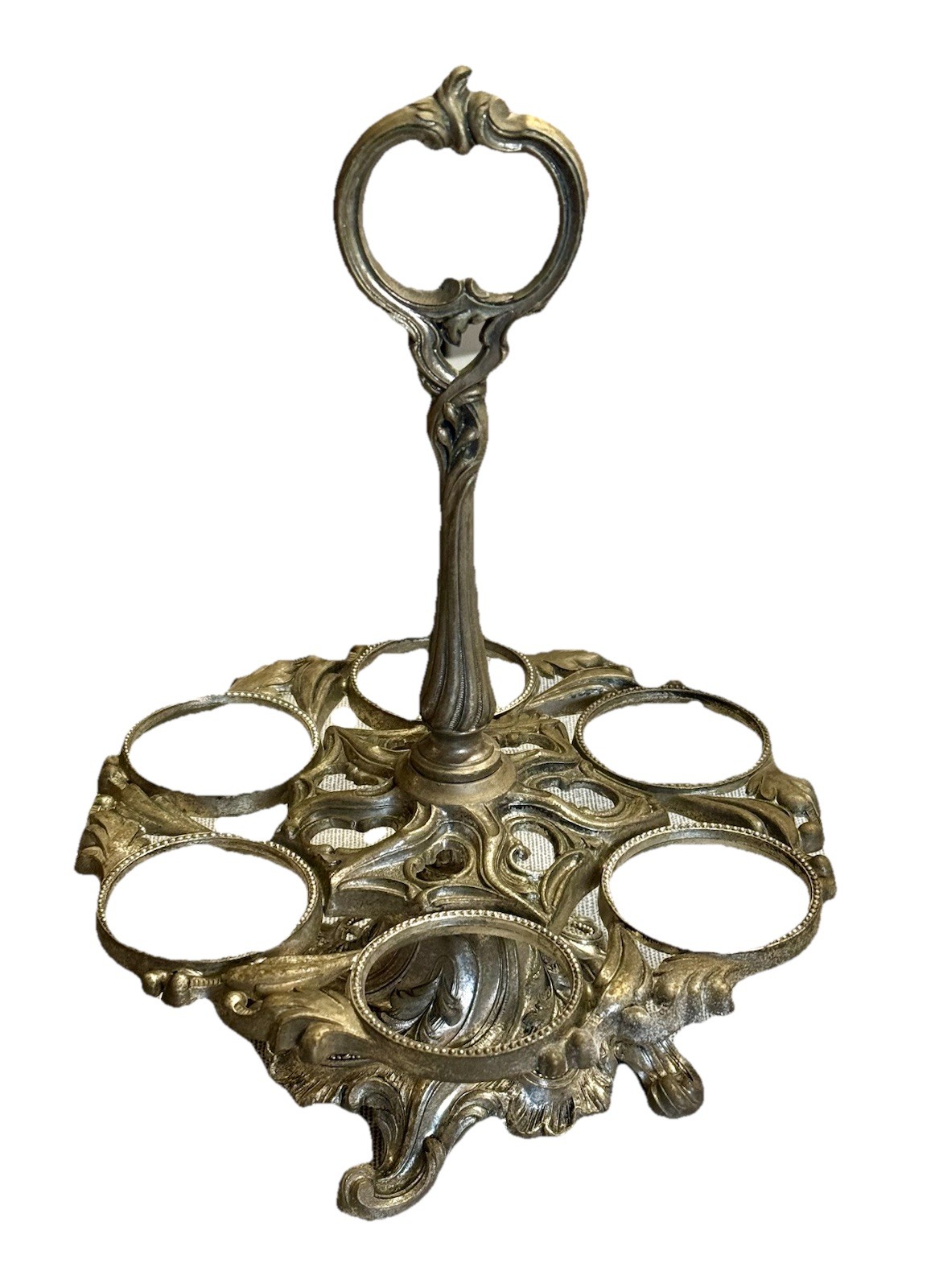 Vintage Silver 6 Piece Caster Set Frame