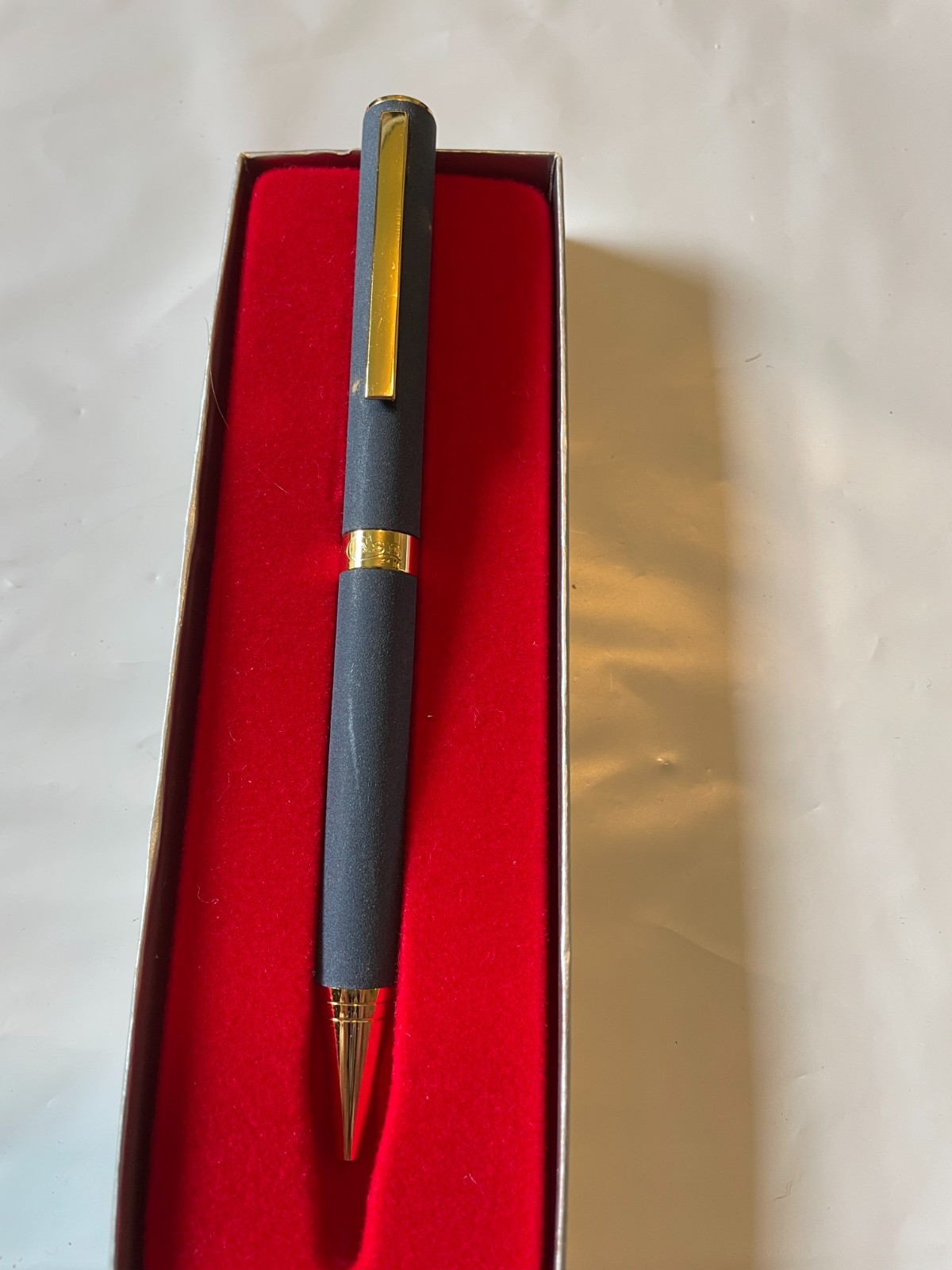 Vintage 1986 Case XX Blue/Gray Pocket Ink Pen Knife Combo in Original box