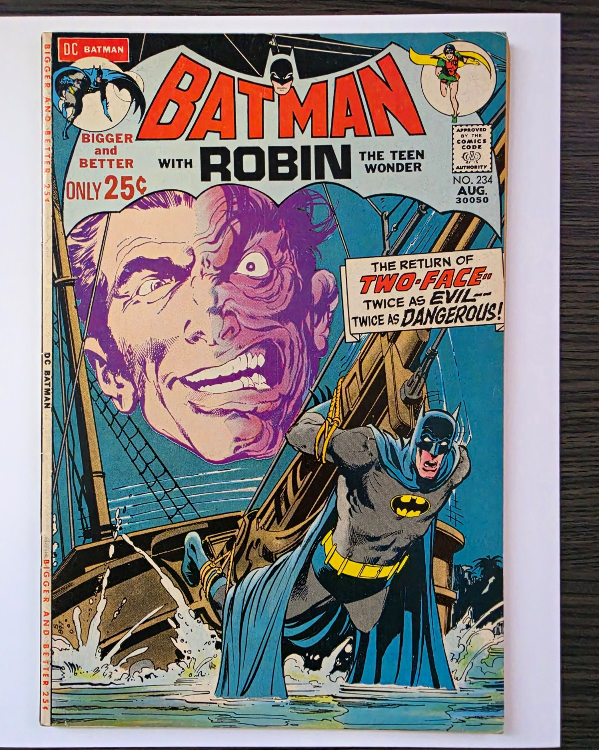 Batman #234 DC 1971 1st Silver Age Two-Face VF- (7.5) Neal Adams Cover