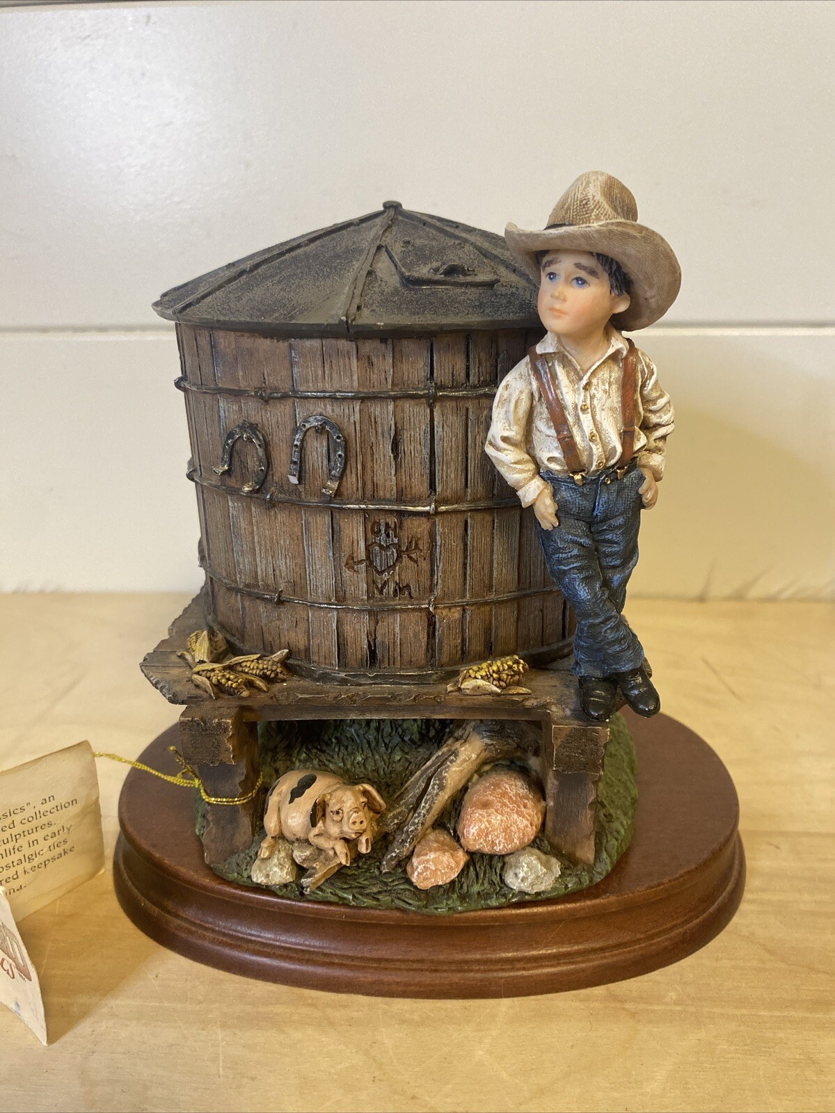 Rare Vintage Piggy Bank Vanmark 1998 The farm Life Homeland Classics Figurine EC