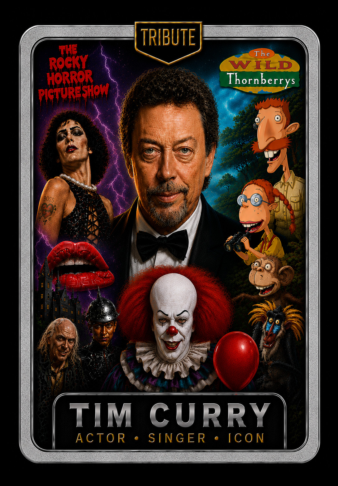 Tim Curry Tribute Holo Custom Card