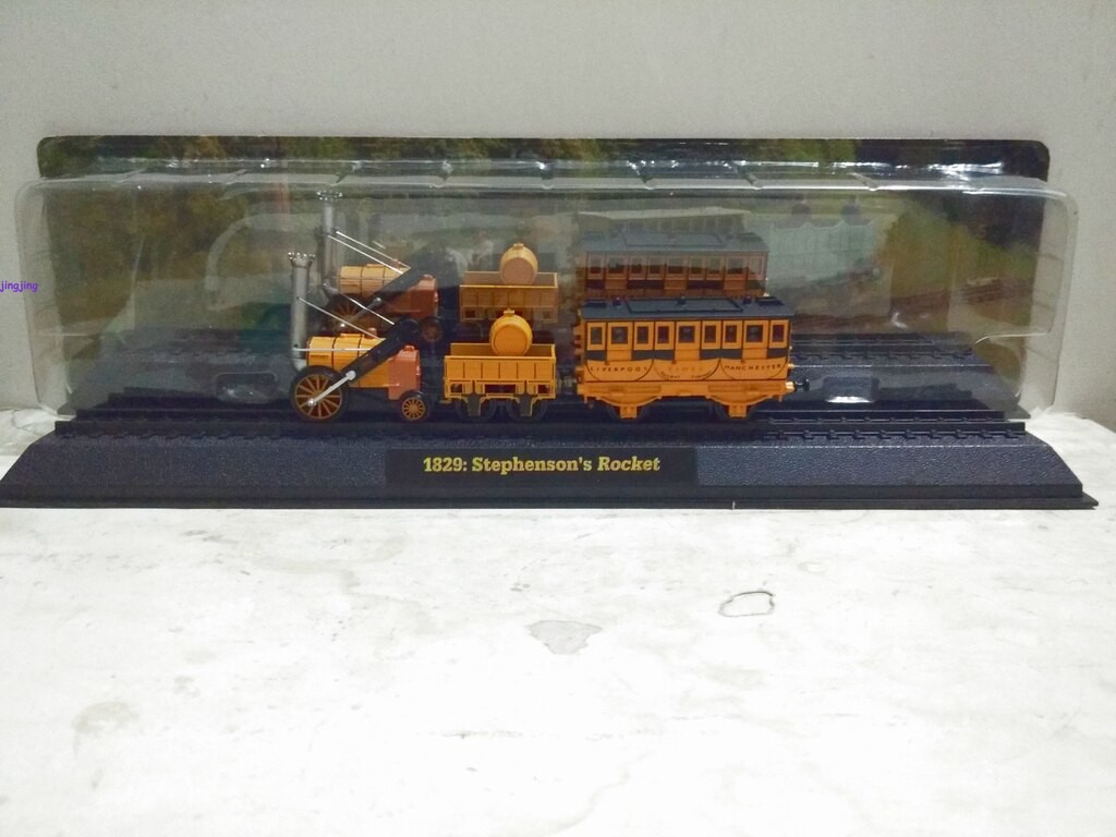Amer 1:76 Stephenson\'s Rocket 1829 Steam Locomotive Model Train Uk History