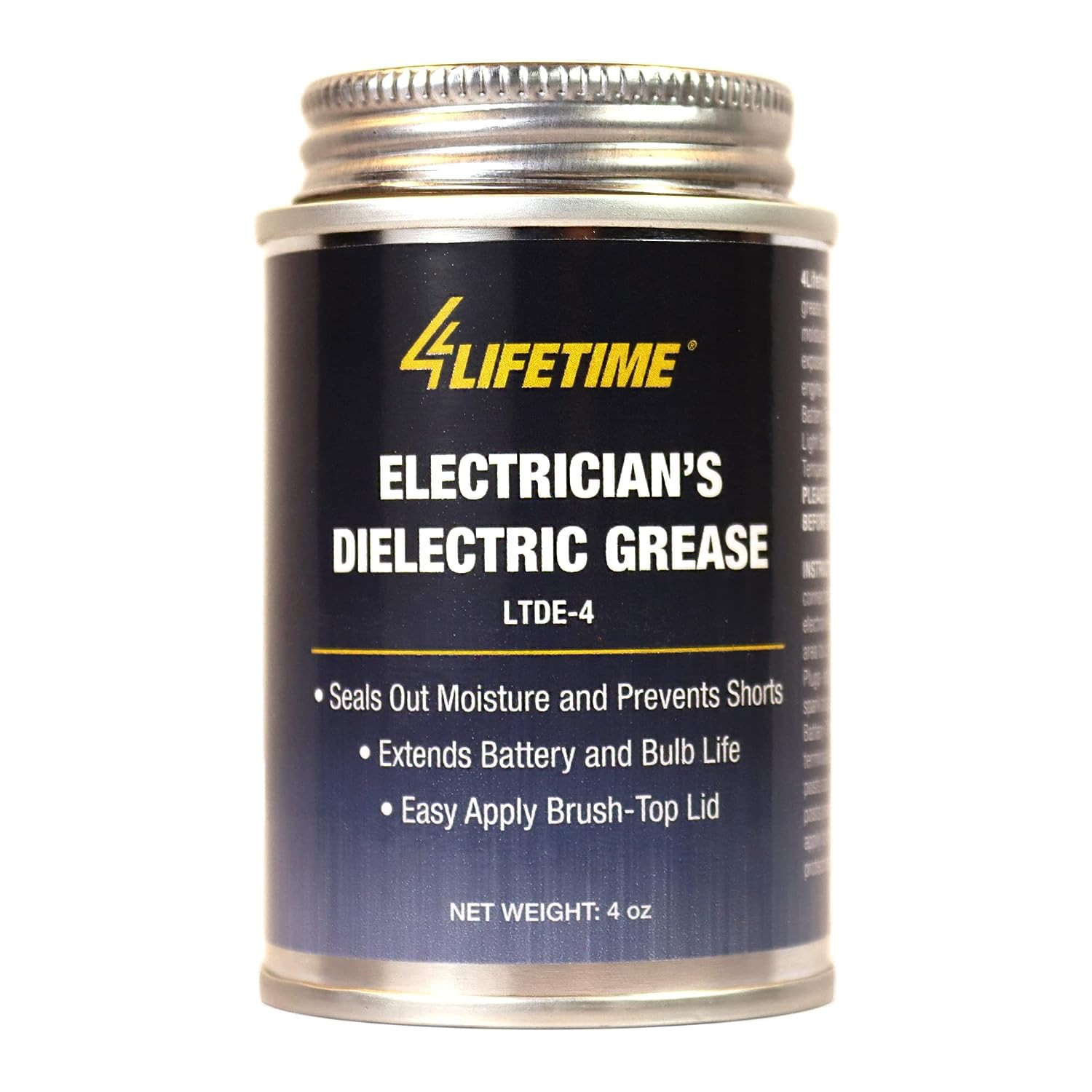 Dielectric Grease for Electrical Connectors - 4Oz Brush Top Can, Mess Free Appli