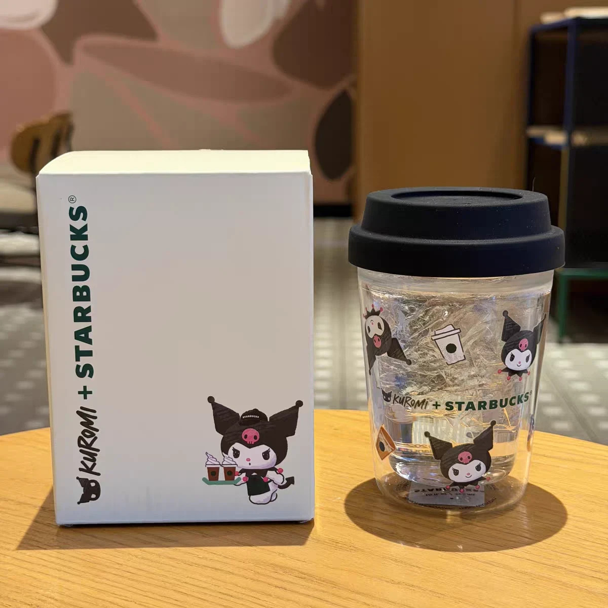 Starbucks X Kuromi Double-Walled Glass Cup - 10oz Limited Collectible Coffee Cup
