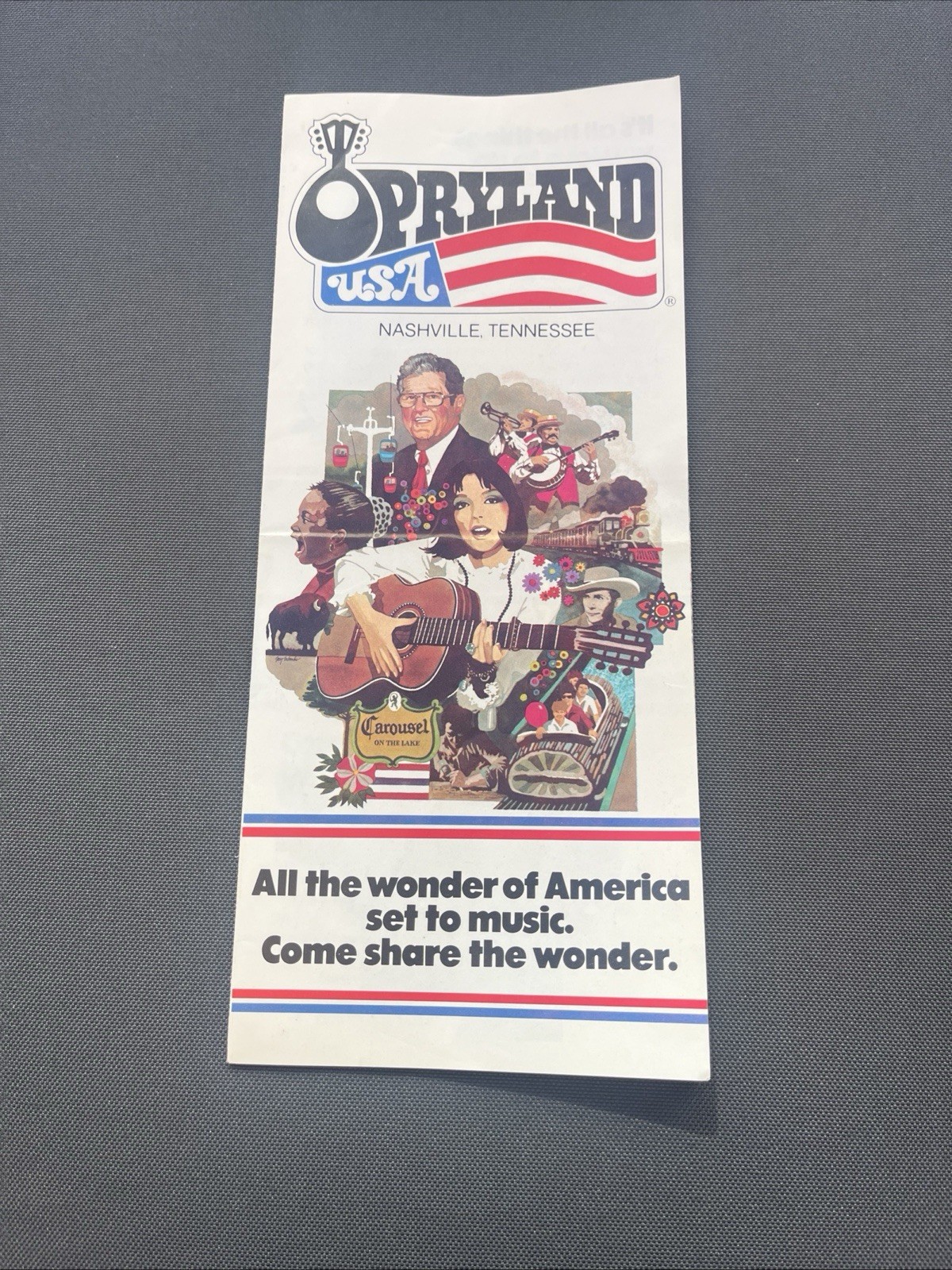 Opryland USA (Nashville, TN) 1975 Information Brochure Dolly Parton