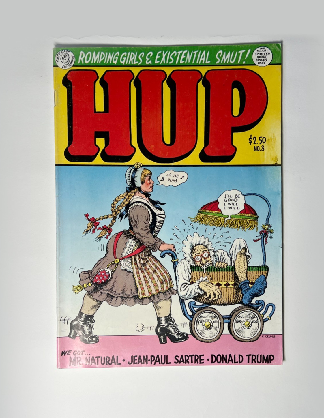 HUP.  VINTAGE COMIC NO.3 - BY ROBERT CRUMB 1989 featuring TRUMP