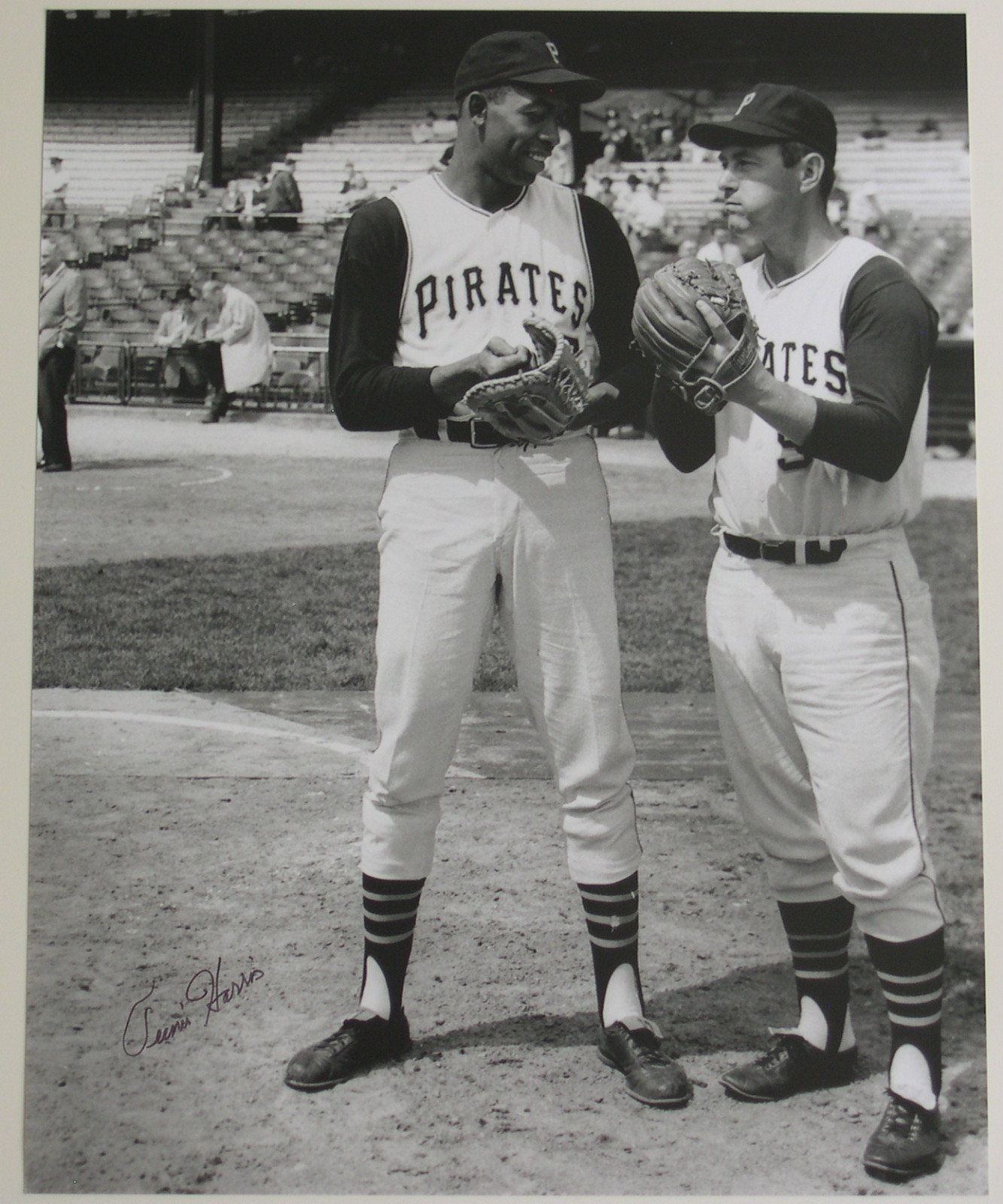 BILL MAZEROSKI PITTSBURGH PIRATES Vtg TEENIE HARRIS SIGNED DONN CLENDENON