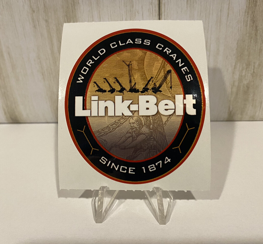Link Belt World Class Cranes Hard hat Sticker Operating Engineers Operator