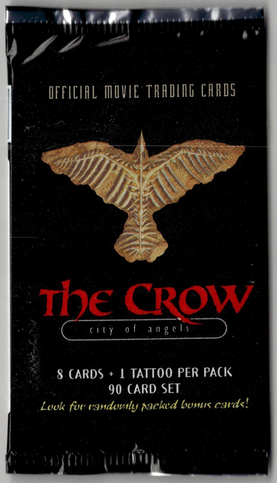1996 The Crow City of Angels Official Movie Trading Cards Sealed Booster Pack