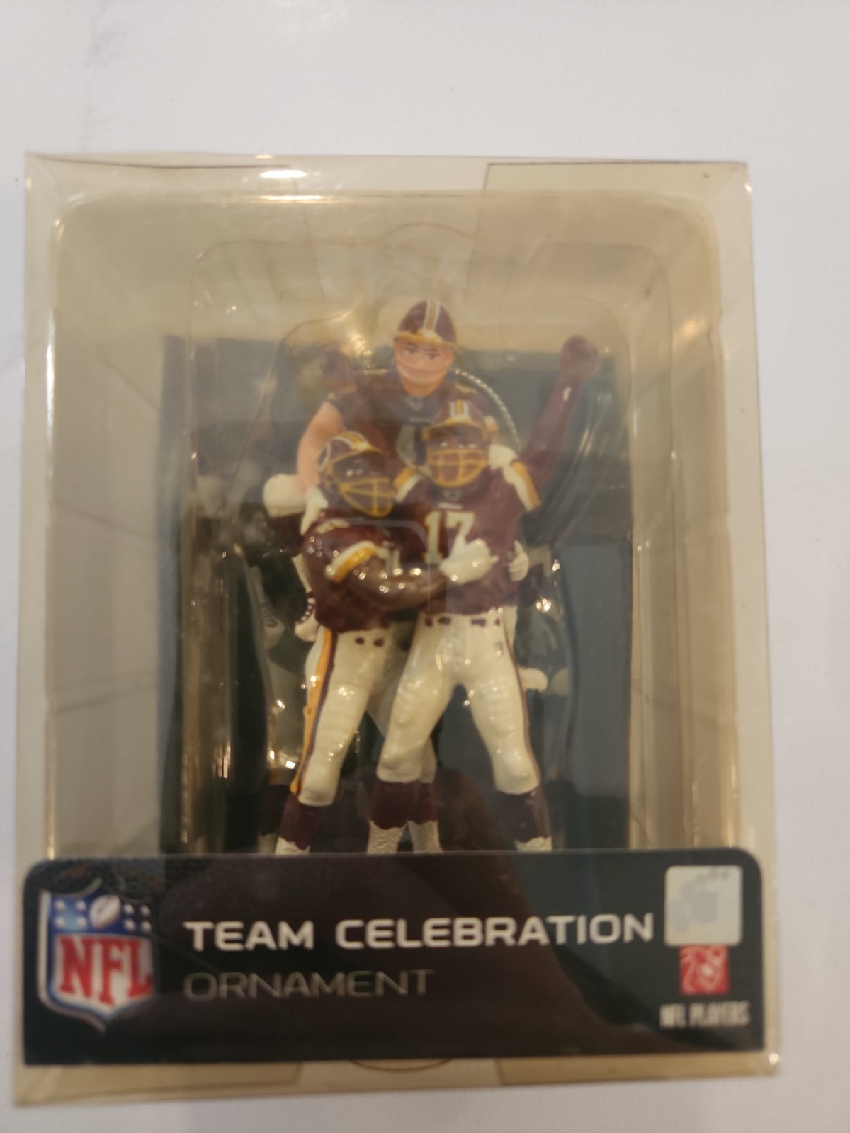 NIB Vintage Team Celebration Christmas Ornament WASHINGTON REDSKINS Football