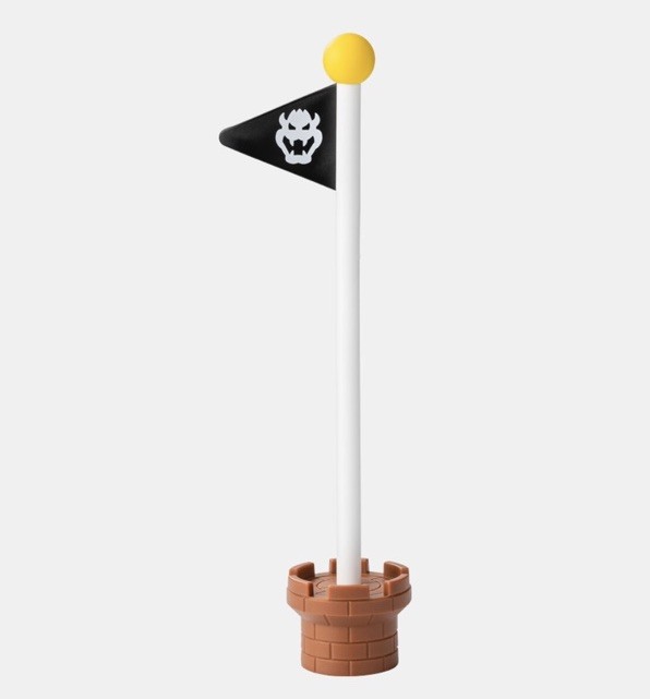 Nintendo Store Japan Super Mario Bowser Goal Pole Ballpoint Pen Figure Stand New