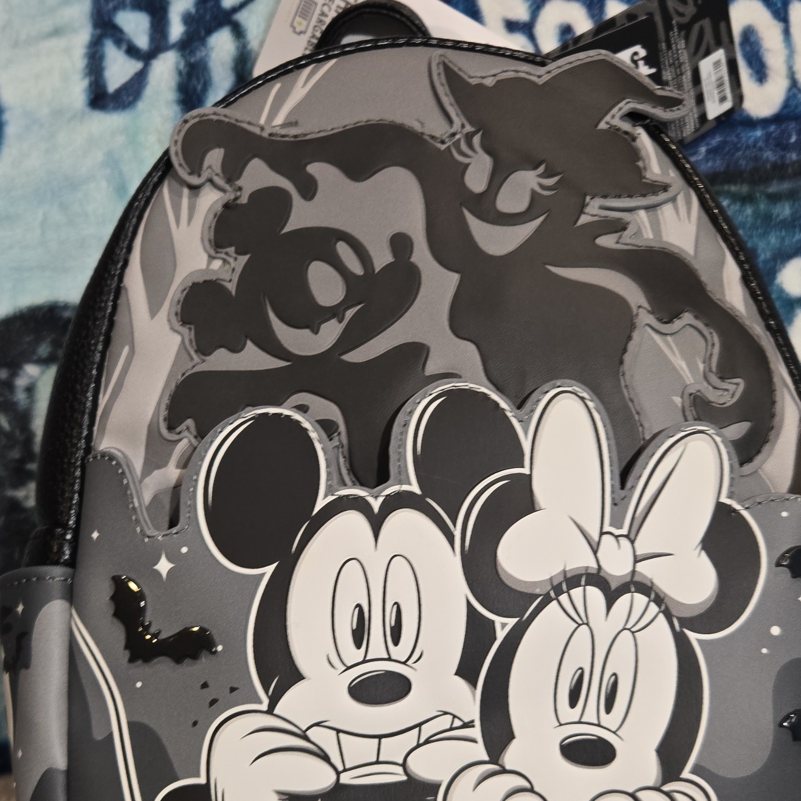 Loungefly Disney Mickey Mouse & Minnie Mouse Halloween Ghost Light-Up Backpack