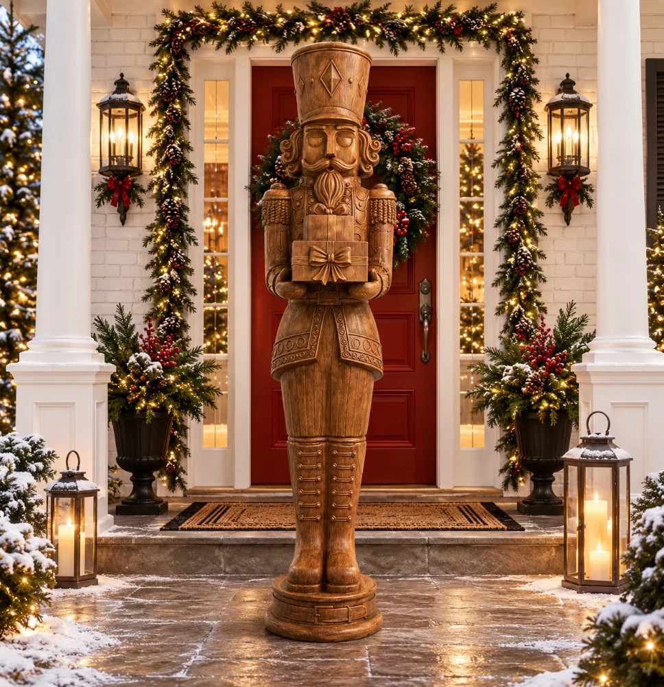 Member's Mark 6' Sculpted Classic Grand Nutcracker Elegant Holiday Decor